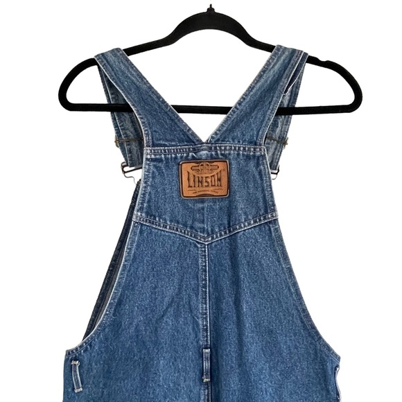 Vintage LINSON Denim Jeans Bib Overalls Pants Pantsuit 100% Cotton - Picture 13 of 16